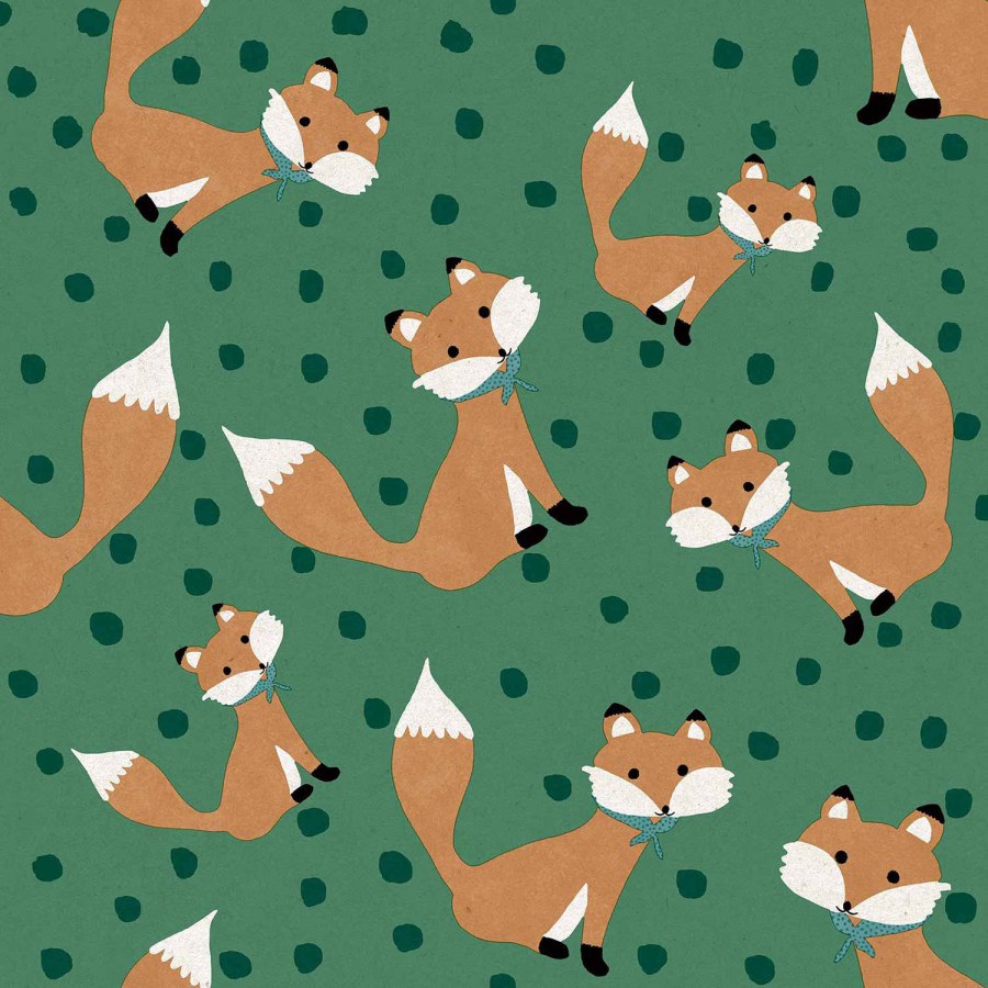 Zelená dětská vliesová tapeta se zvířátky, 17117, MiniMe, Cristiana Masi by Parato - Vliesové tapety