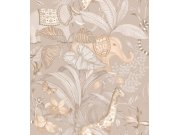 Béžová dětská vliesová tapeta se zvířátky, 17109, MiniMe, Cristiana Masi by Parato