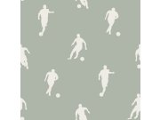 Zelená vliesová tapeta pro kluky, fotbal, 139505, To the Moon and Back, Esta Home