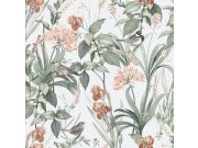 Vliesová tapeta s květinami a ptáčky, M64704 Botanique, Ugepa