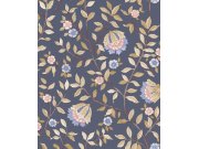 Modrá květinová vliesová tapeta na zeď, B19981D, Botanique, Ugepa