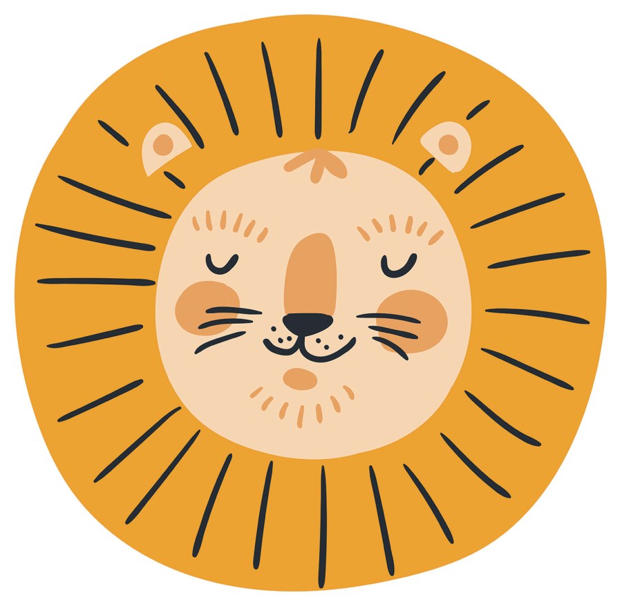 Tapety Yara - Tapety dle materiálu - Vliesové tapety - Předklížená dětská vliesová tapeta na zeď, Lev, PLC033, Platinum Shapes, Decoprint Předklížená dětská vliesová tapeta na zeď, Lev, PLC033, Platinum Shapes, Decoprint - Vliesové tapety