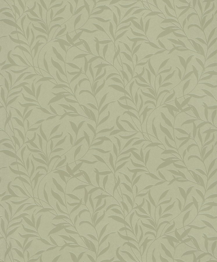 Zelená vliesová tapeta na zeď, větvičky, listy, 221353, Botanical, BN Walls - Vliesové tapety