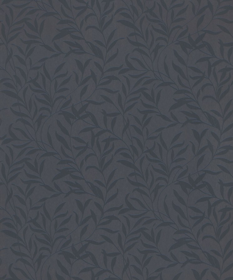 Modrá vliesová tapeta na zeď, větvičky, listy, 221352, Botanical, BN Walls