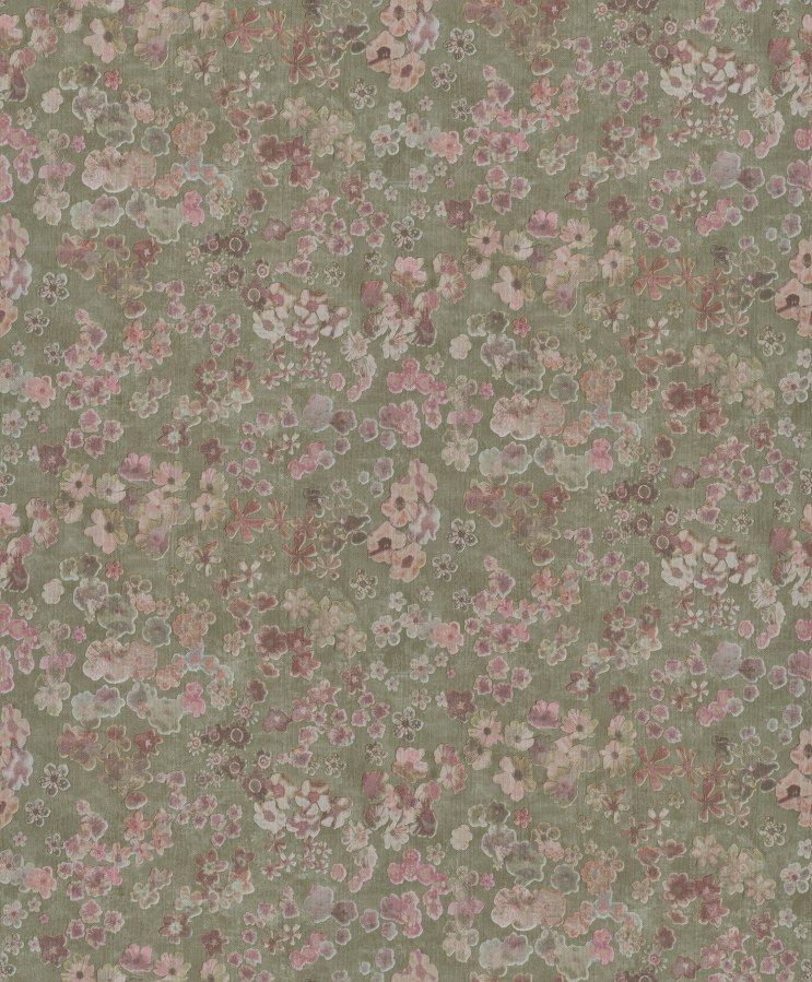 Zelená vliesová květinová tapeta na zeď, 221303, Botanical, BN Walls - Vliesové tapety