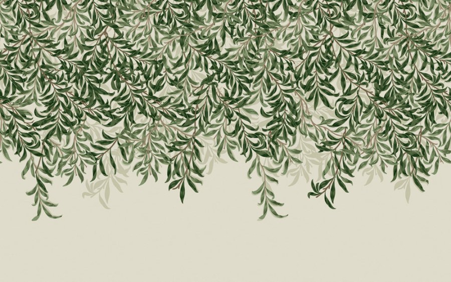 Tapety Yara - Tapety dle materiálu - Vliesové tapety - Vliesová obrazová tapeta na zeď, zelená, větvičky, listy, 125364, William Morris At Home Vliesová obrazová tapeta na zeď, zelená, větvičky, listy, 125364, William Morris At Home - Vliesové tapety