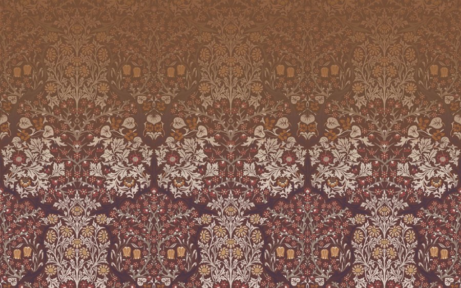 Vliesová obrazová tapeta na zeď, červená, květiny, listy, 125346, William Morris At Home Vliesová obrazová tapeta na zeď, červená, květiny, listy, 125346, William Morris At Home