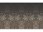 Vliesová obrazová tapeta na zeď, šedo-černá, květiny, listy, 125337, William Morris At Home
