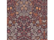 Vliesová tapeta na zeď, fialová, květiny, listy, 124249, William Morris At Home