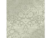 Vliesová tapeta na zeď, zelená, květiny, ptáci, 124237, William Morris At Home