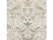 Vliesová tapeta na zeď, zeleno-růžová, květiny, ptáci, 124233, William Morris At Home