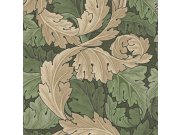 Vliesová tapeta na zeď, zeleno-béžová, listy, 124227, William Morris At Home Tapety Yara - William Morris At Home