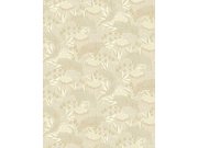 Vliesová obrazová tapeta na zeď, béžová, listy, 340288, Solange, Eijffinger