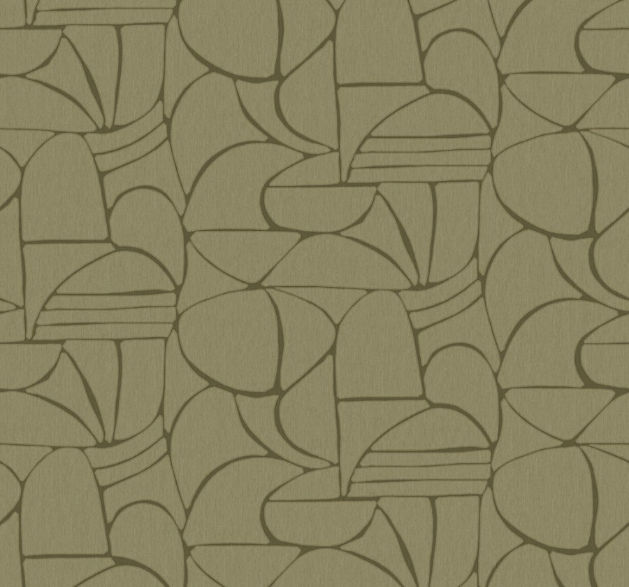 Vliesová obrazová tapeta na zeď, zelená, etno, 340282, Solange, Eijffinger - Vliesové tapety