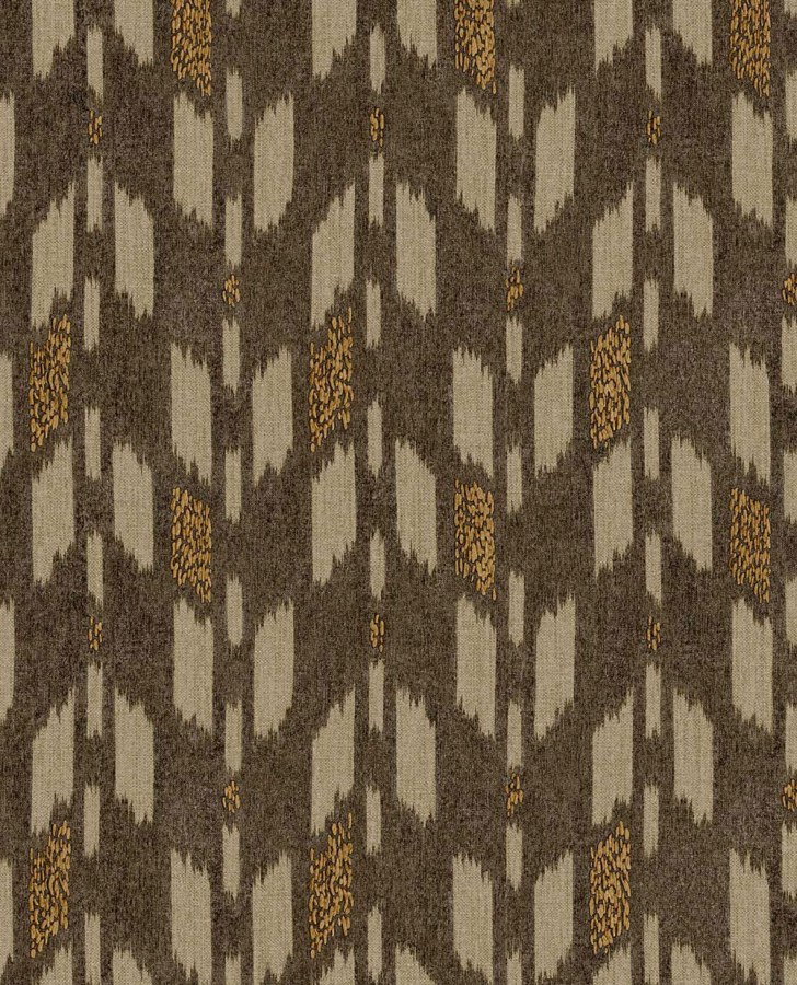 Vliesová tapeta na zeď, hnědá, imitace látky, 340242, Solange, Eijffinger - Vliesové tapety