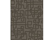 Vliesová tapeta na zeď, hnědo-šedá, imitace látky, 340233, Solange, Eijffinger