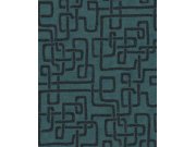 Vliesová tapeta na zeď, modrá, imitace látky, 340232, Solange, Eijffinger