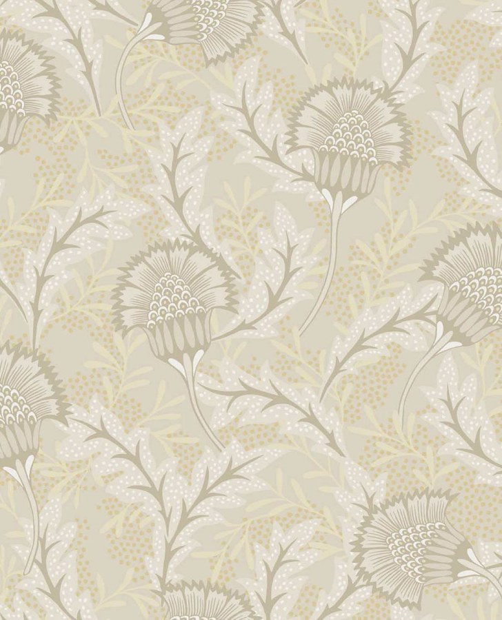 Vliesová tapeta na zeď, krémovo-zlatá, květiny, 340210, Solange, Eijffinger - Vliesové tapety