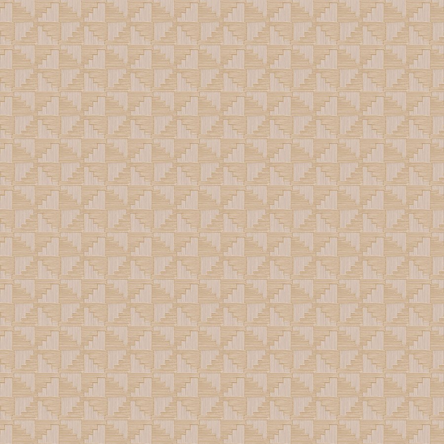 Béžová vliesová geometrická retro tapeta na zeď, 333651, Revive, Eijffinger - Vliesové tapety