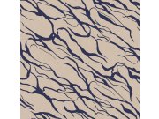 Béžovo-modrá vliesová tapeta na zeď, 333645, Revive, Eijffinger