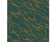 Zeleno-zlatá vliesová tapeta na zeď, 333644, Revive, Eijffinger