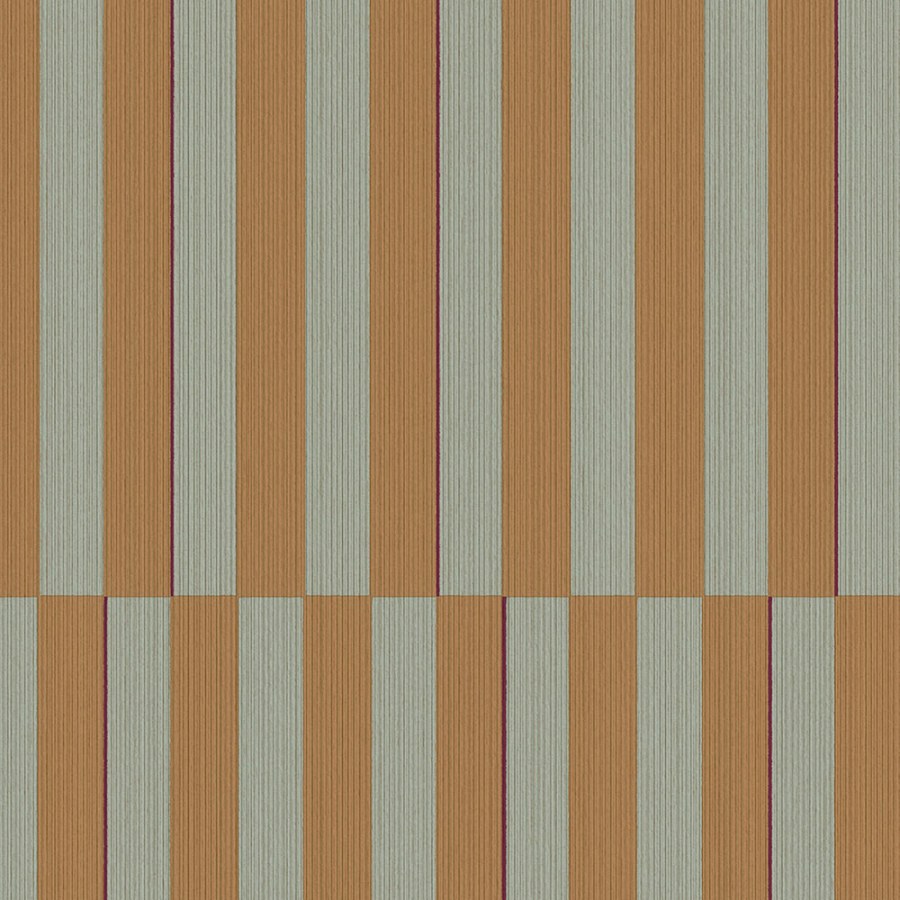 Hnědo-zelená vliesová pruhovaná retro tapeta na zeď, 333625, Revive, Eijffinger - Vliesové tapety