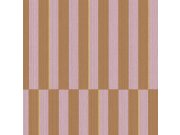 Hnědo-fialová vliesová pruhovaná retro tapeta na zeď, 333624, Revive, Eijffinger