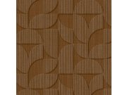 Hnědá vliesová geometrická retro tapeta na zeď, 333602, Revive, Eijffinger