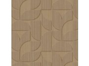 Hnědo-béžová vliesová geometrická retro tapeta na zeď, 333601, Revive, Eijffinger
