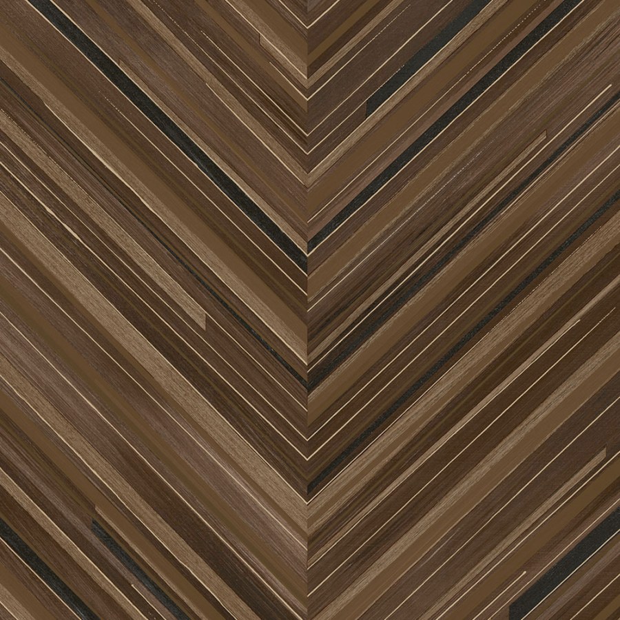 Hnědo-černá geometrická vliesová tapeta na zeď, rybí kost, 340165, Gilded, Eijffinger - Vliesové tapety