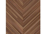 Hnědá geometrická vliesová tapeta na zeď, rybí kost, 340163, Gilded, Eijffinger