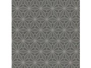 Šedo-černá vliesová květinová tapeta na zeď, 340144, Gilded, Eijffinger