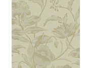 Zeleno-zlatá květinová vliesová tapeta na zeď, 340133, Gilded, Eijffinger