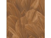 Terakotová vliesová tapeta na zeď, listy, 340123, Gilded, Eijffinger