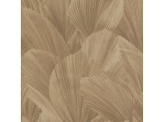 Šedo-béžová vliesová tapeta na zeď, listy, 340121, Gilded, Eijffinger