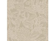 Zeleno-šedá vliesová květinová tapeta na zeď, 340113, Gilded, Eijffinger