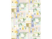 Vliesový panel na zeď s okny 323107, 2,12x2,8m, Explore, Eijffinger