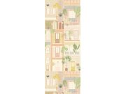 Béžový vliesový panel na zeď 323104, 1,06x2,8m, Explore, Eijffinger