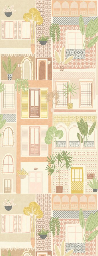 Béžový vliesový panel na zeď 323104, 1,06x2,8m, Explore, Eijffinger - Dětské tapety