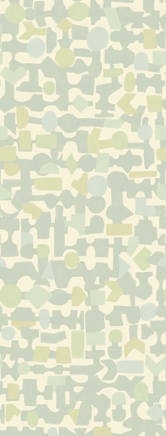 Přetíratelné tapety - Tapety dle vzoru - Dětské tapety - Zeleno-modrý geometrický vliesový panel na zeď, 323102, 1,06x2,8m, Explore, Eijffinger Zeleno-modrý geometrický vliesový panel na zeď, 323102, 1,06x2,8m, Explore, Eijffinger - Dětské tapety