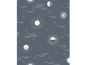 Modrá dětská vliesová tapeta na zeď vesmír, 323085, Explore, Eijffinger