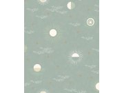 Zelená dětská vliesová tapeta na zeď vesmír, 323083, Explore, Eijffinger