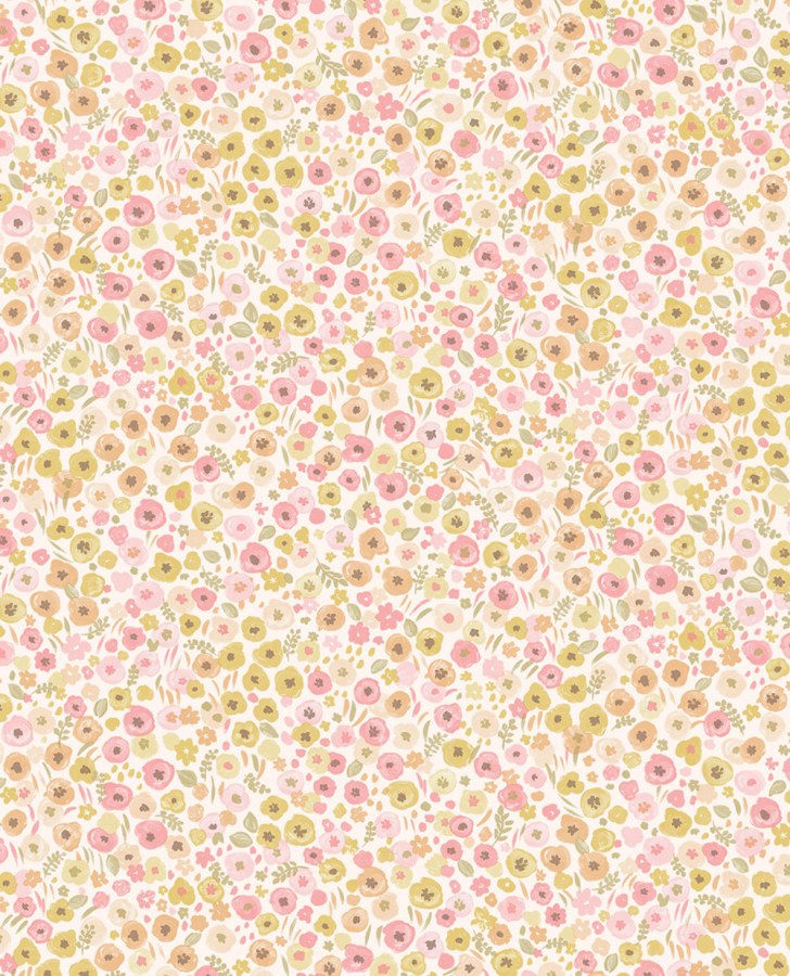 Béžovo-růžová květinová vliesová tapeta na zeď, 323062, Explore, Eijffinger