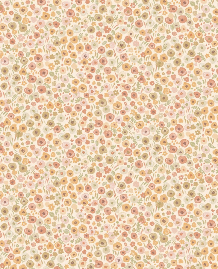 Béžová květinová vliesová tapeta na zeď, 323061, Explore, Eijffinger - Tapety na zeď