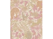 Růžová dětská vliesová tapeta na zeď džungle, 323022, Explore, Eijffinger