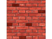 Omyvatelná vinylová tapeta červená cihla, imitace cihlové stěny 555133, Old Friends 3, Vavex 2025