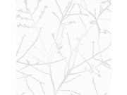 Tapety Yara Tapety dle materiálu Vliesové tapety - Vliesová šedo-bílá tapeta s větvičkami, 33-275, Vavex 2025 Vliesová šedo-bílá tapeta s větvičkami, 33-275, Vavex 2025