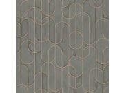 Geometrická vliesová tapeta na zeď, šedá, 1514-4, Vera, AdaWall