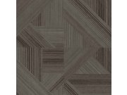 Hnědo-šedá vliesová geometrická tapeta na zeď, 43849, Terra, Cristiana Masi by Parato