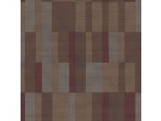 Hnědo-vínová vliesová geometrická tapeta na zeď, 43838, Terra, Cristiana Masi by Parato